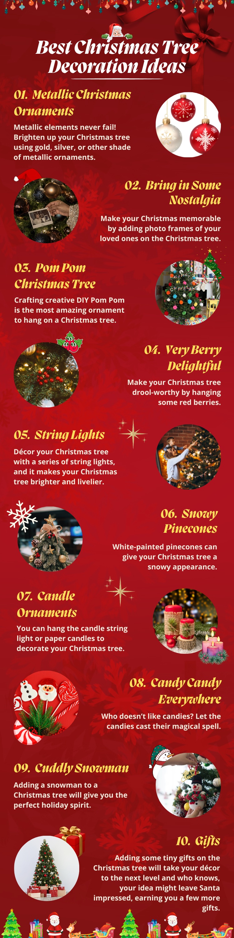 Christmas Tree Decoration Infographic