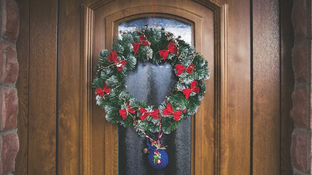 Christmas Wreath Front Door
