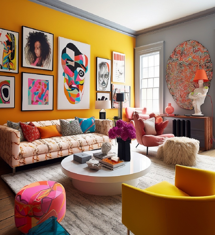 Colourful spaces for interiors Colourful spaces for interiors