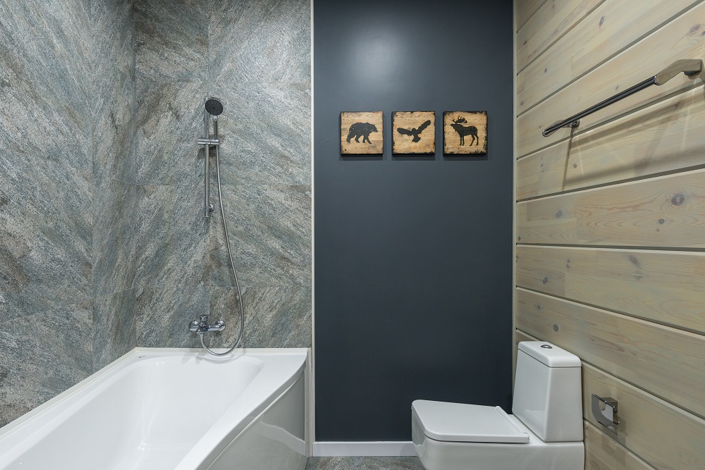 Creating spa like bathroom with art Creating spa like bathroom with art
