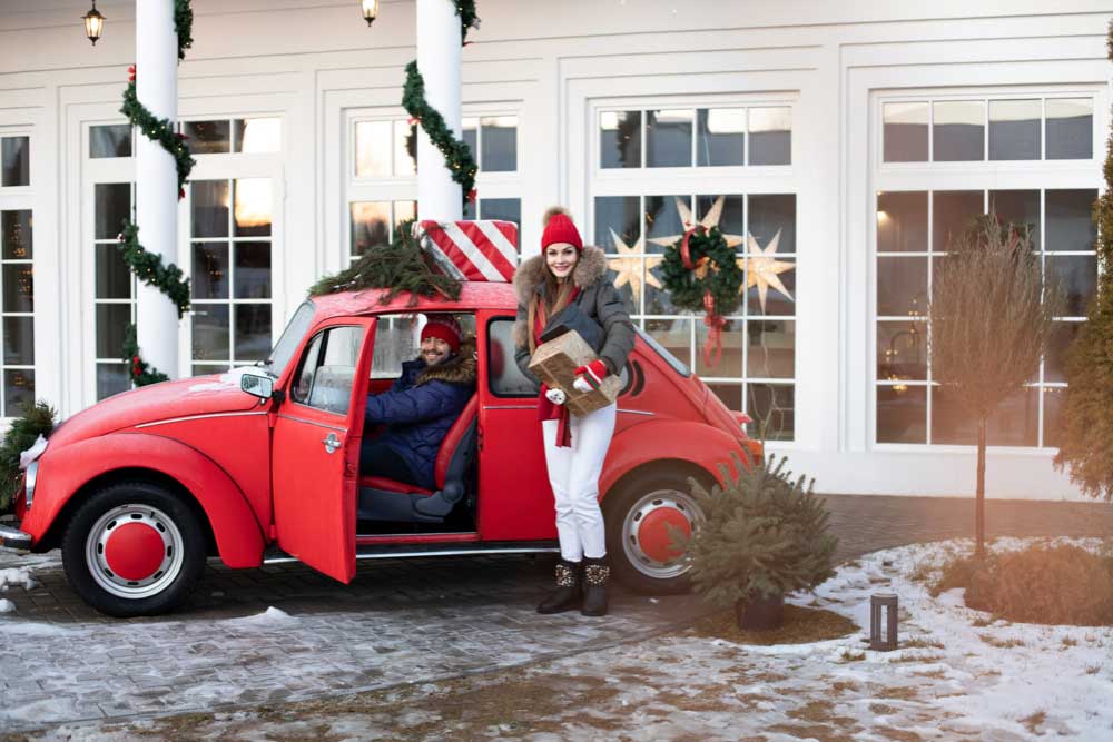 Decorated Red Vehicle