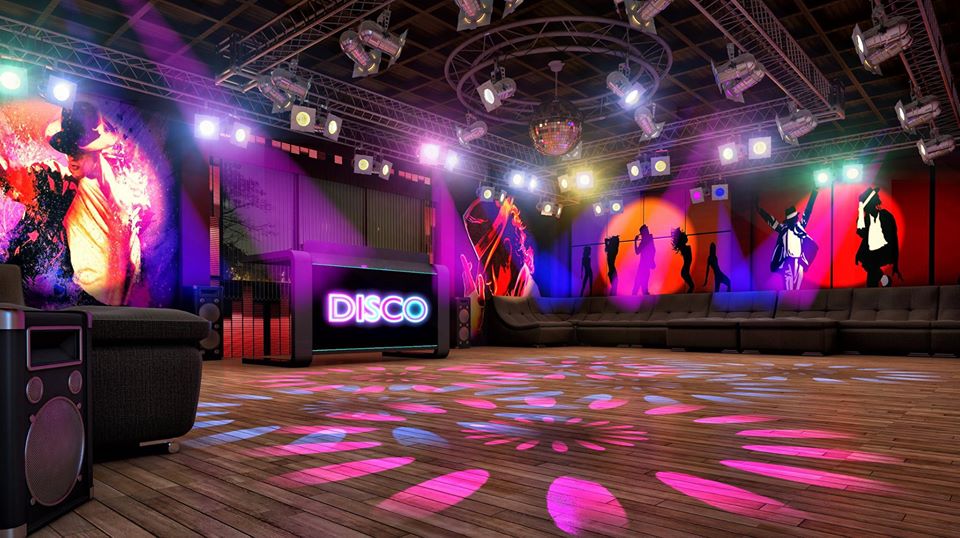 Discotheque having Stroboscopic Flasher