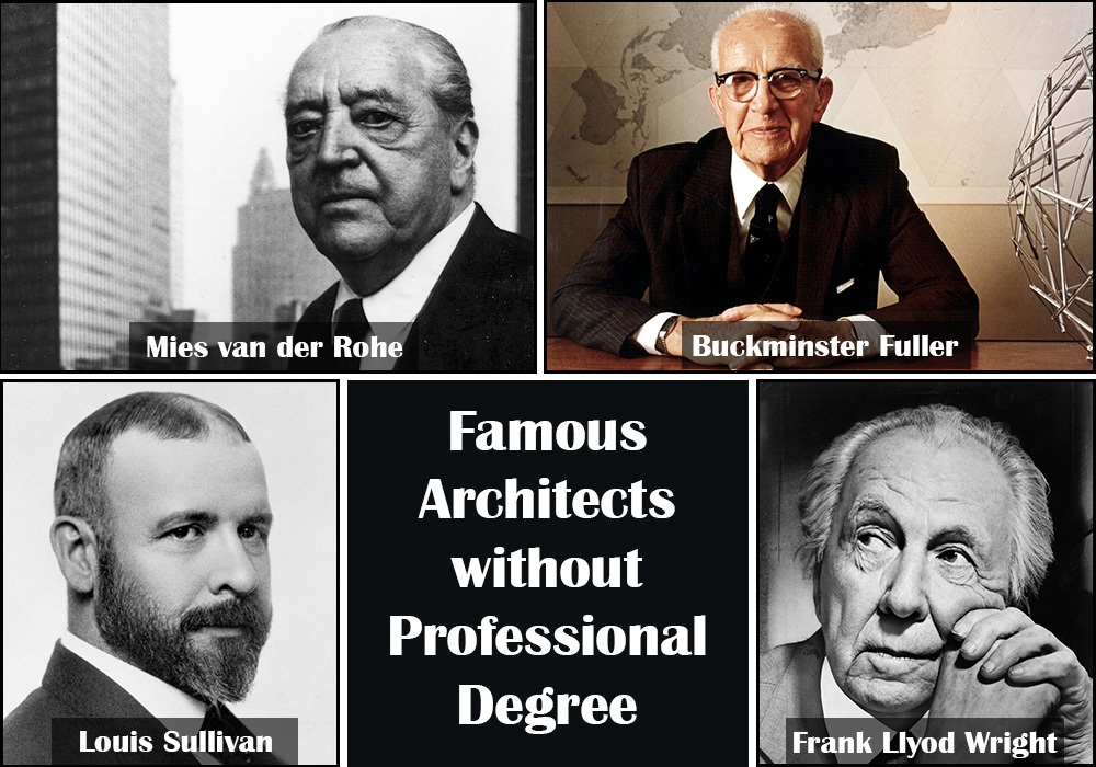 Famous Architects without Professional Degree