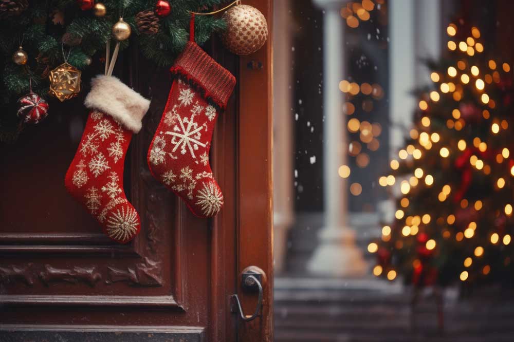 Festive Footwear for Front Door