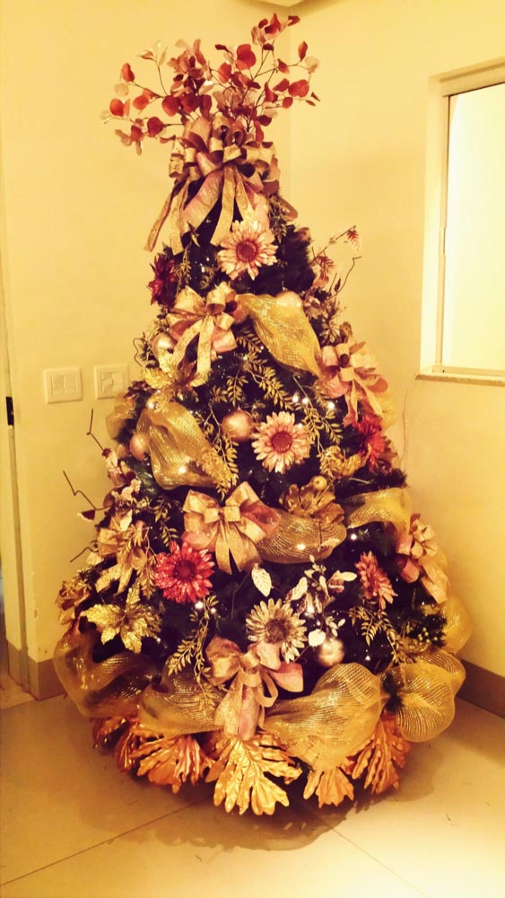 Floral Christmas Tree