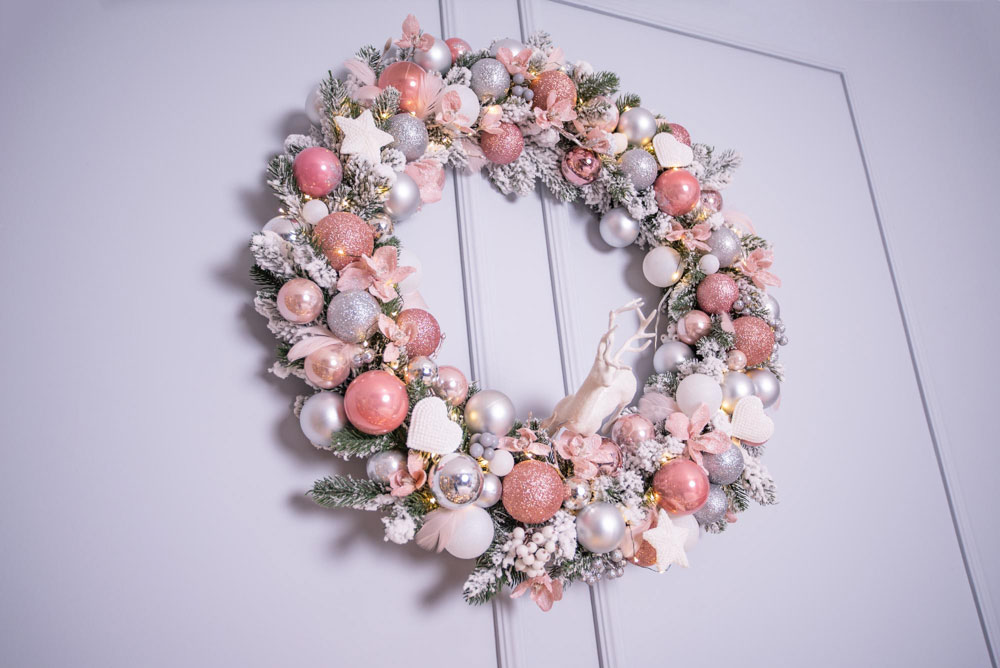 Glittery Pink Wreath