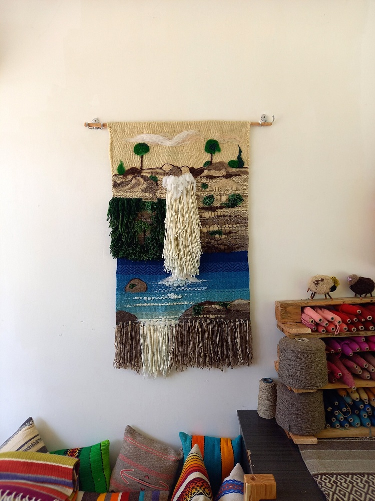 Hand Stitched Artwork on Walls Hand Stitched Artwork on Walls