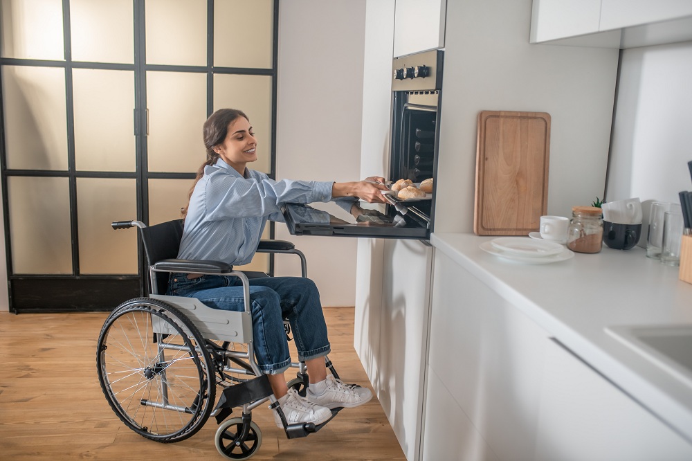 Kitchen design for elderly and persons with disabilities