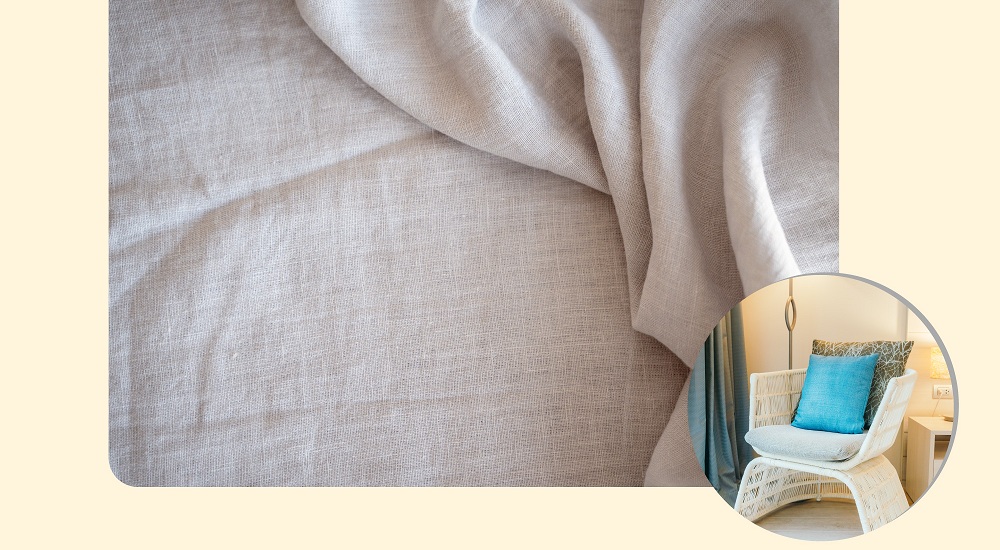 Linen natural fiber material Linen natural fiber material