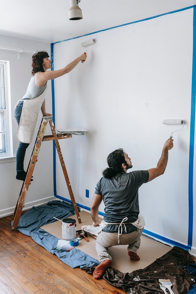 Masking off helps you work faster