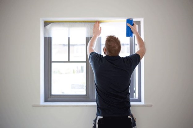 Masking off protects surfaces from damage