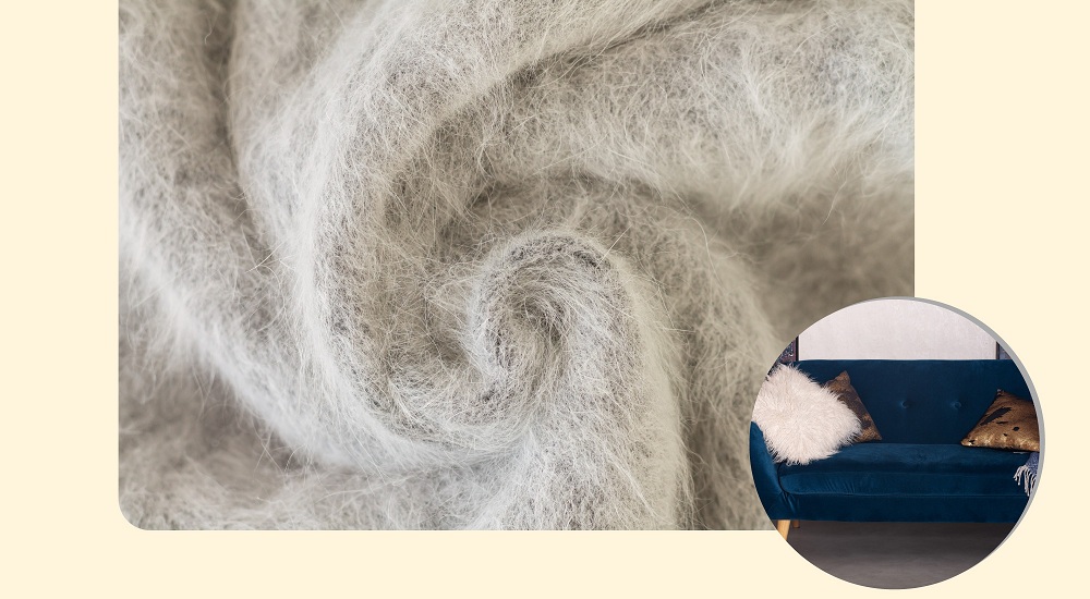 Mohair natural fiber material Mohair natural fiber material