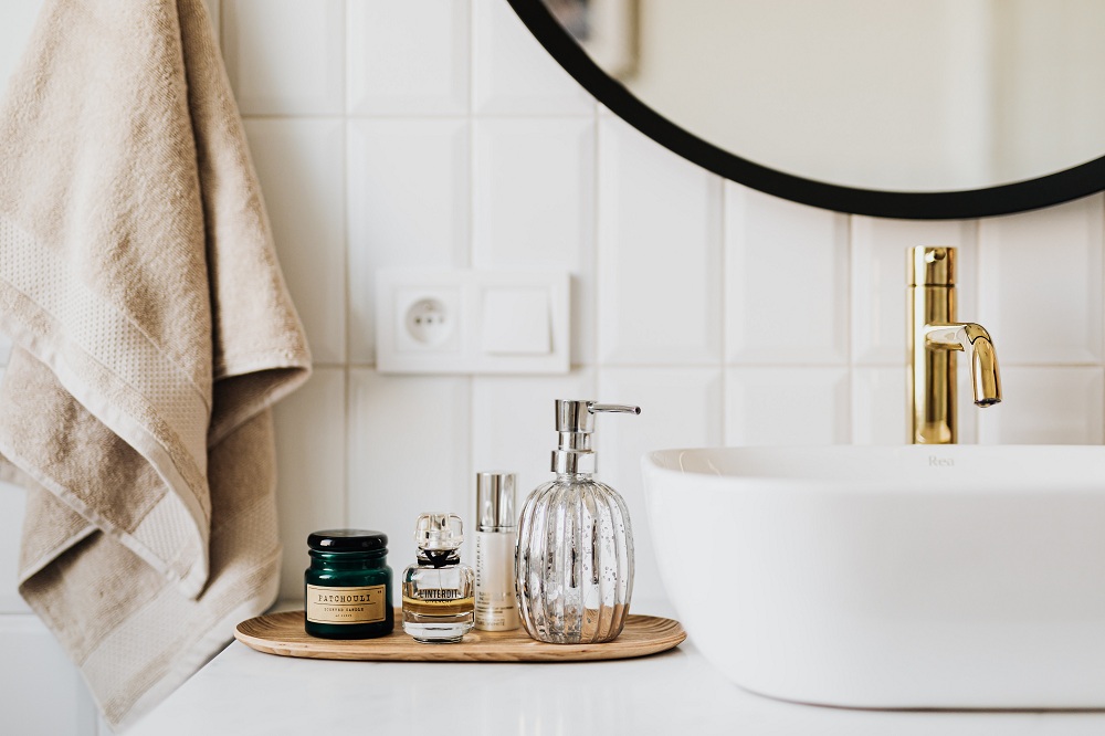 Organised space to give spa like feel Organised space to give spa like feel