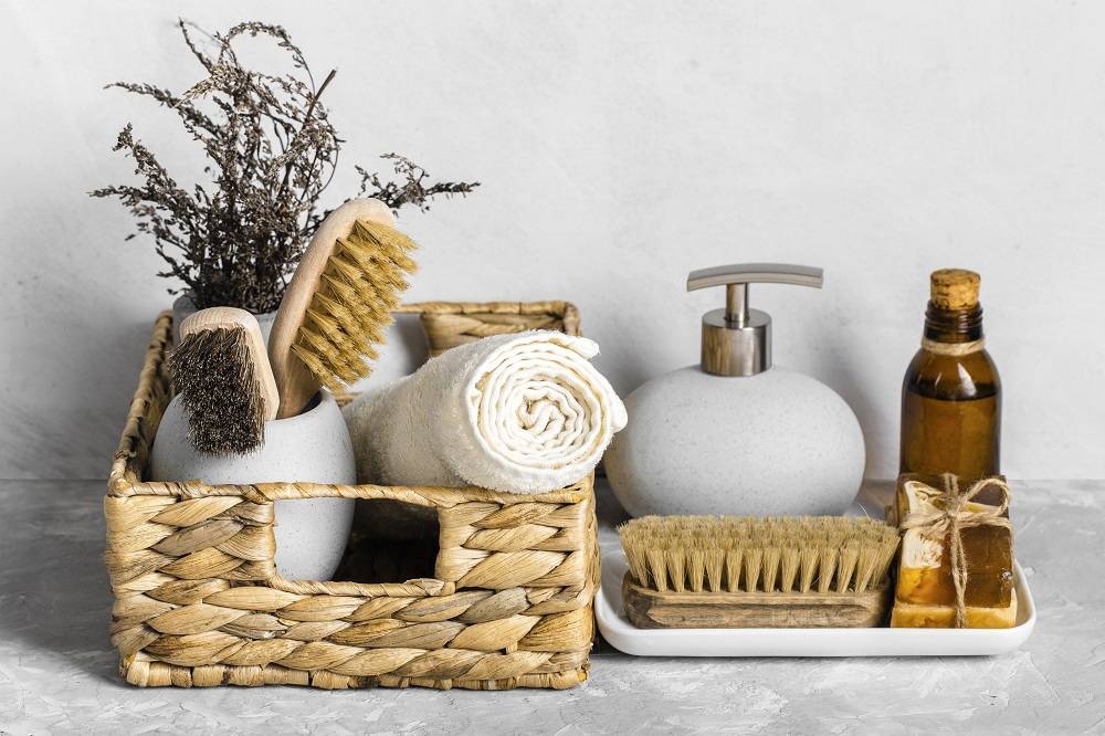 Organized Bathroom Baskets