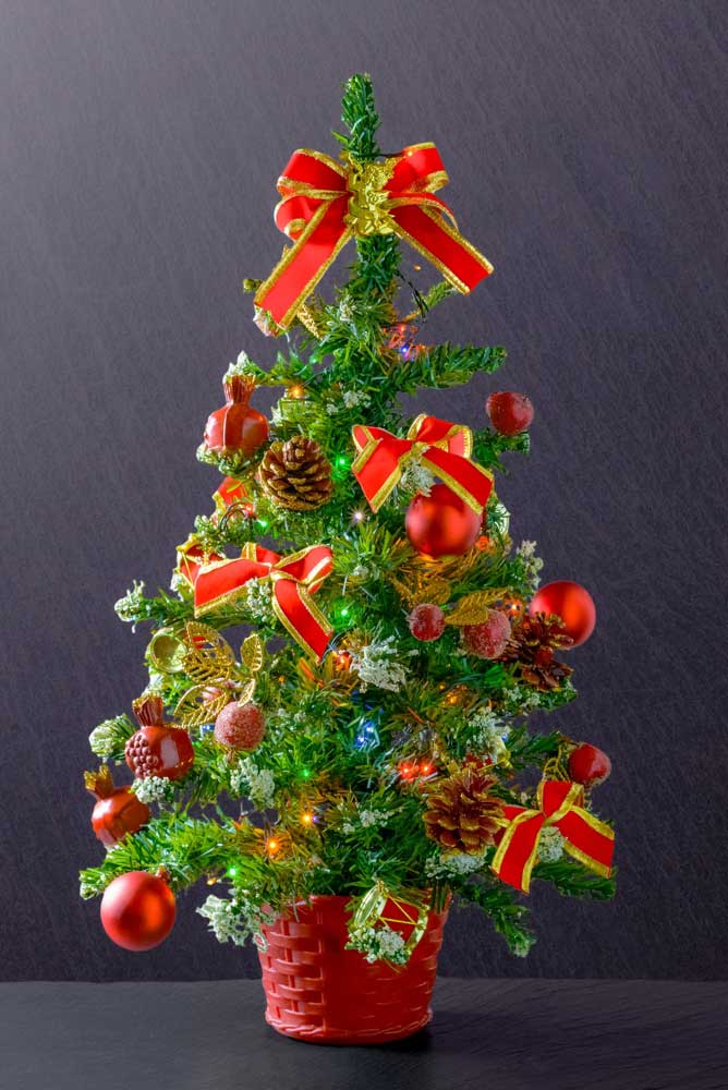 Potted Artificial Christmas Tree