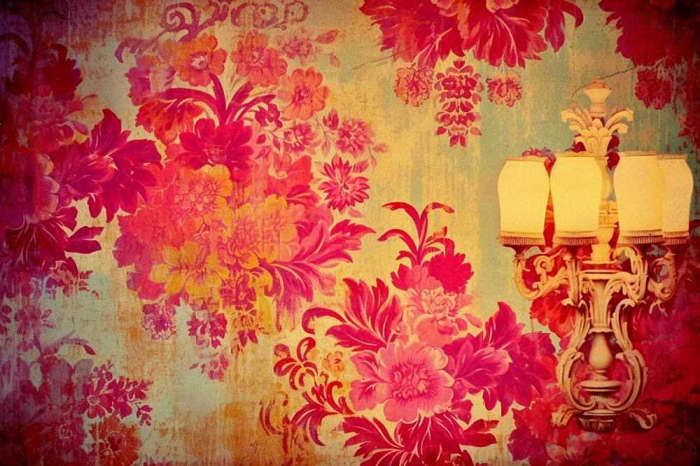 Quirky Dyed and Printed Wallpaper Quirky Dyed and Printed Wallpaper