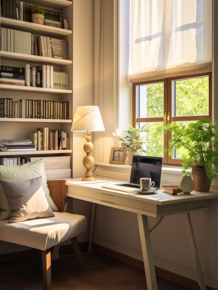 Reading Corner With Sunlight