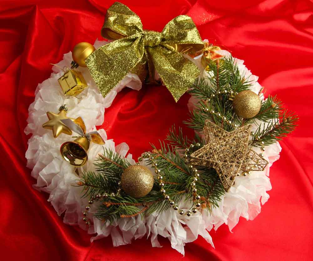 Ribbon Christmas Wreath