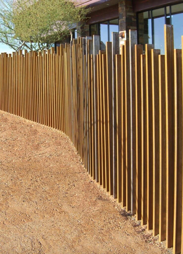 Rustic Metal Look Wooden Strips