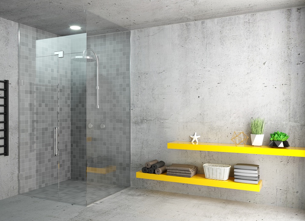 Seamless Concrete Bath Area