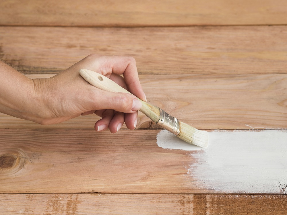 Sticky Paint on Wooden Objects