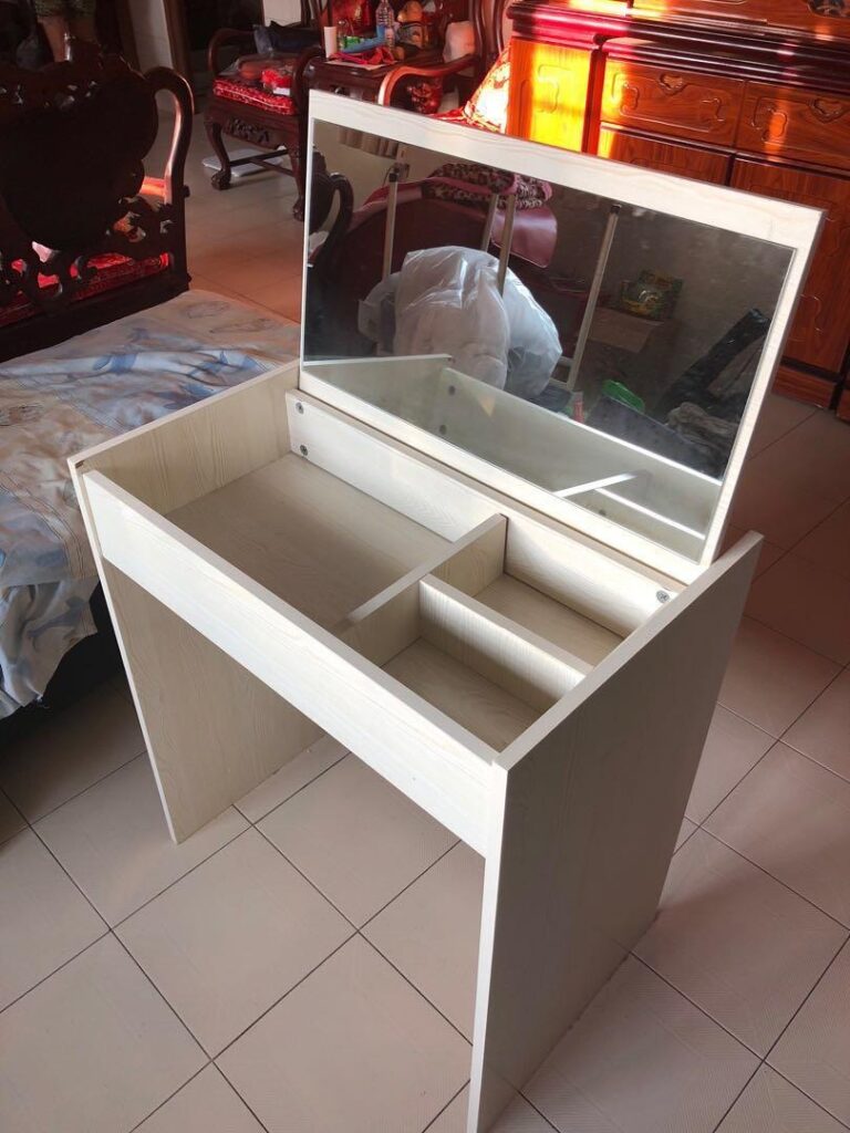Study Desk with Integrated Dresser