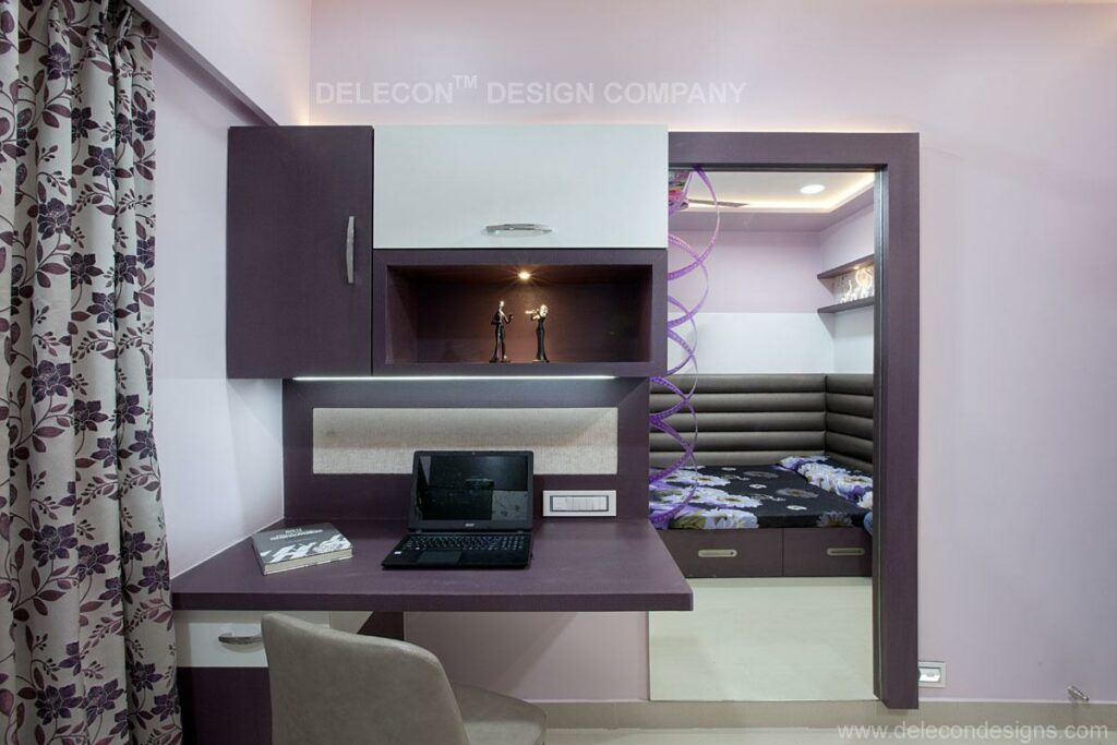 The Bed is Placed in the Corner of the Room - 1