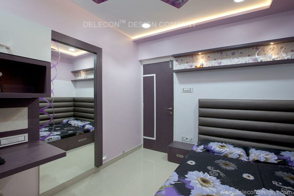 The Bed is Placed in the Corner of the Room - 1