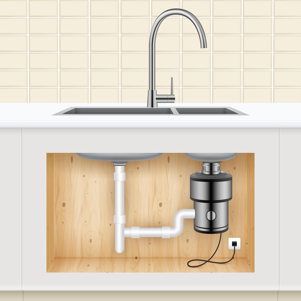 Washing area trapped connection