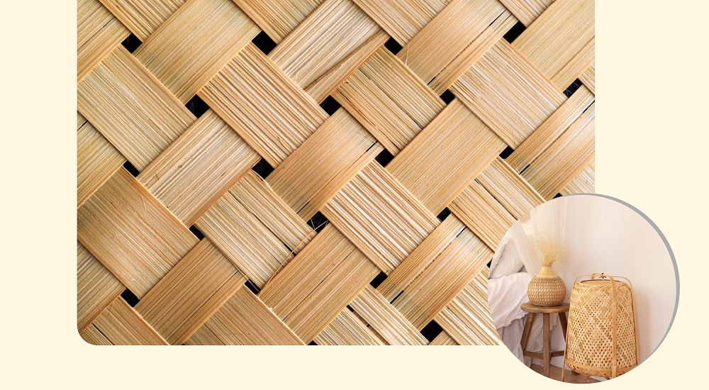 Wicker process of natural fiber material Wicker process of natural fiber material