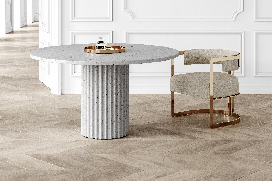 Classy and versatile fluted side table