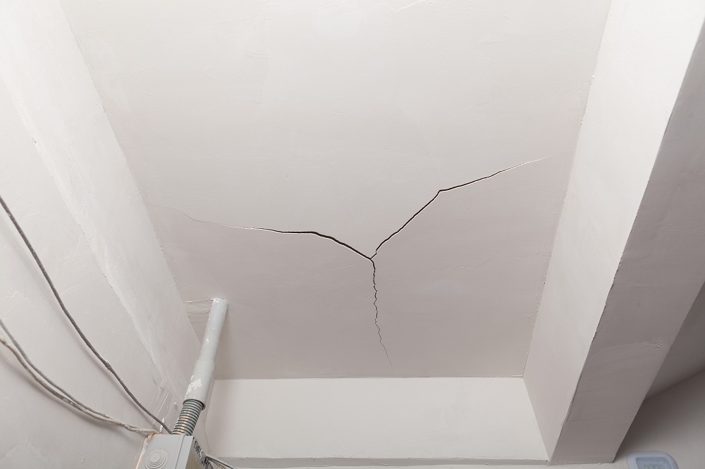 Cracks in ceiling of resale property Cracks in ceiling of resale property
