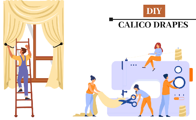 DIY Calico Drape Infographic