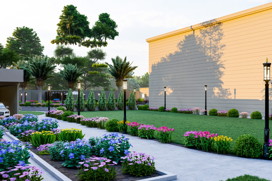 Front yard curb appeal ideas with sustainable gardening