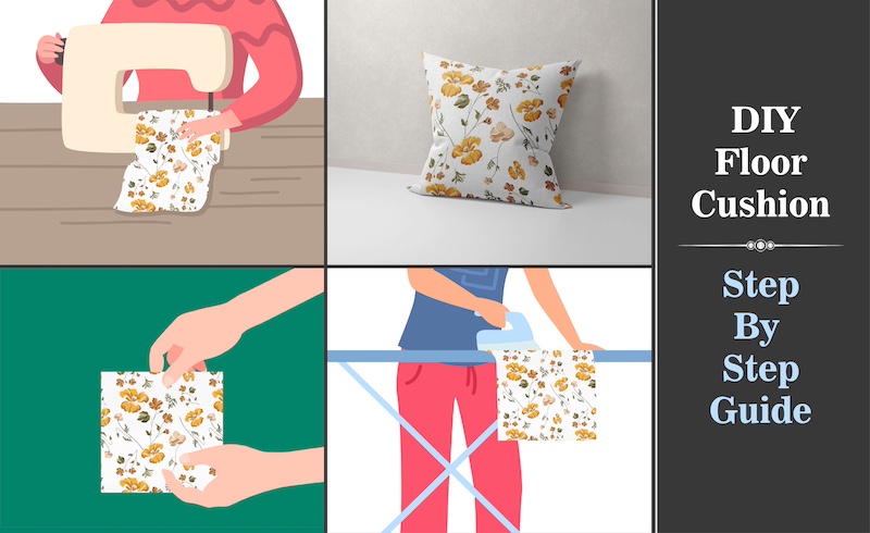 Infographic DIY Floor Pillows