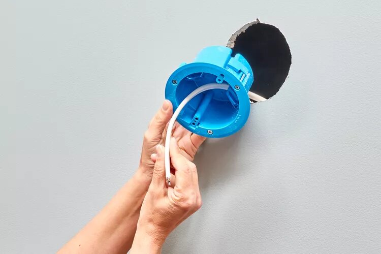 Mount the light box to the wall