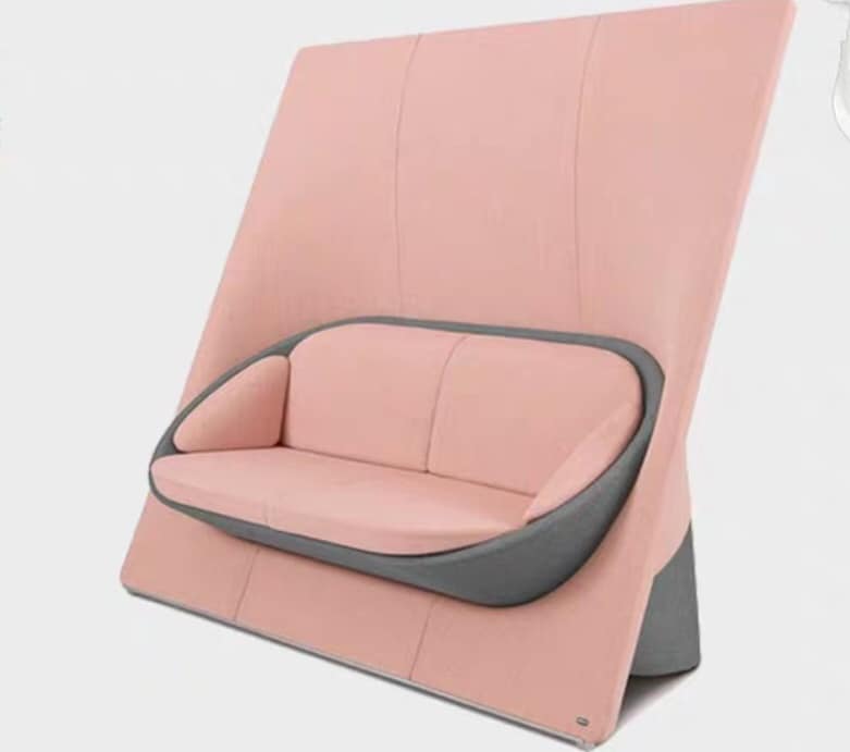 Pale Pink & Grey coloured 2-Seater