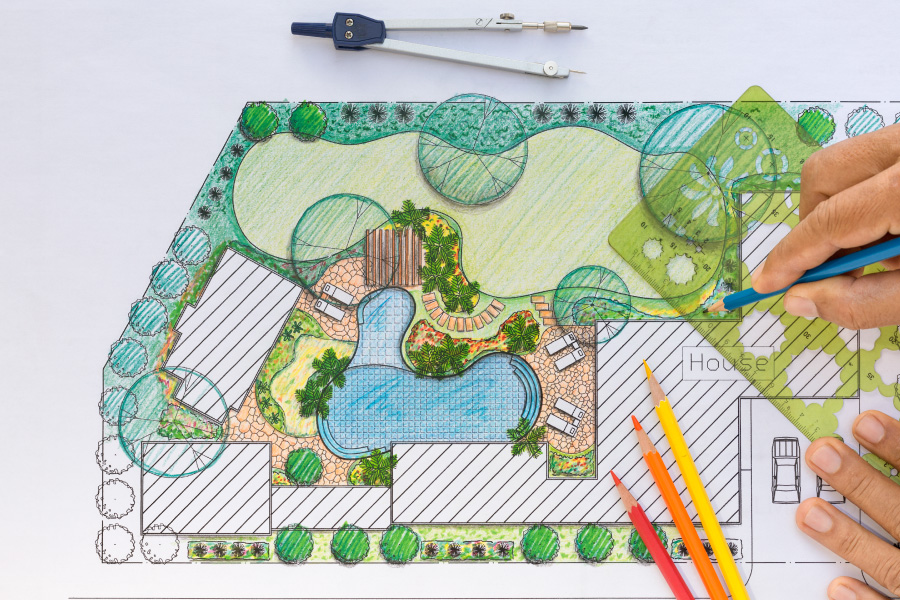 Sample blueprint for curb appealing landscape