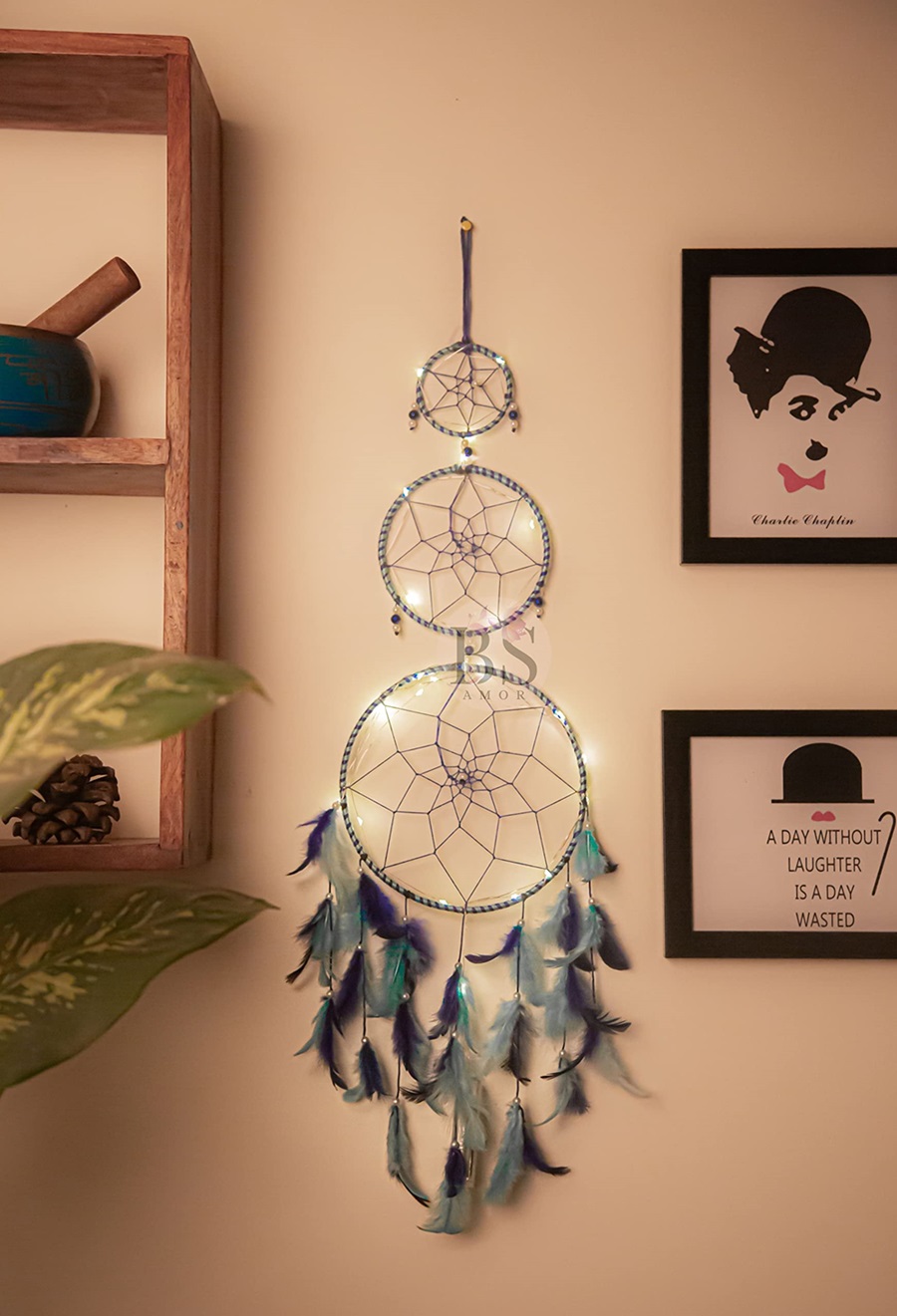 DIY Balcony Wall Decor with dream catcher
