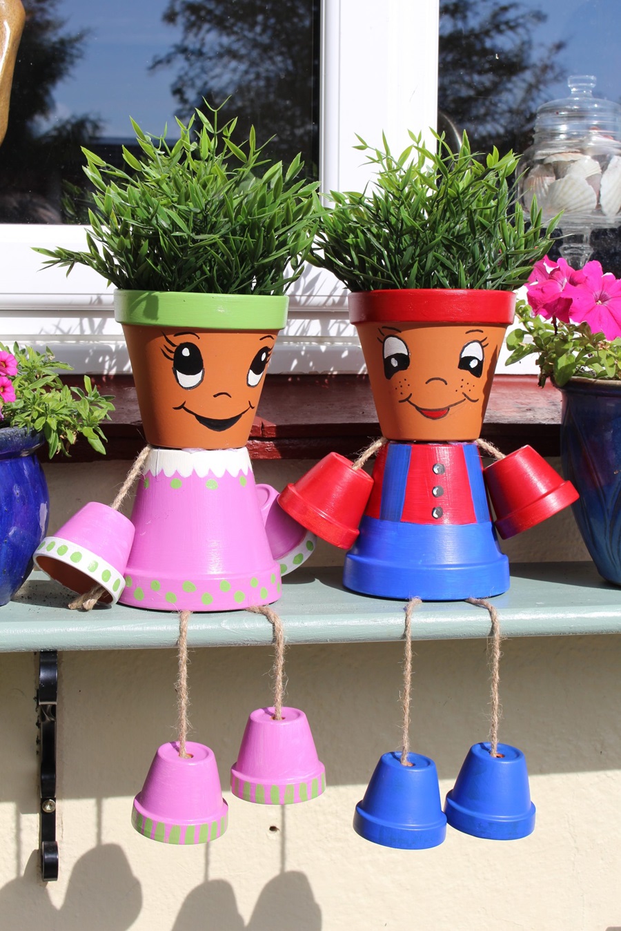 DIY balcony decor with Hanging Pots