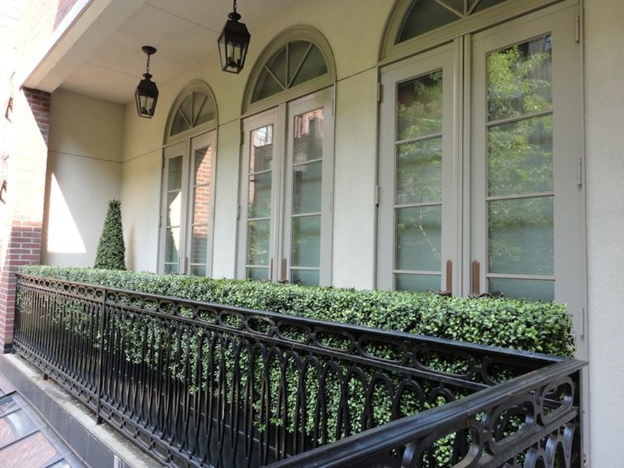 Fauxboxwood panels for Privacy in Balcony