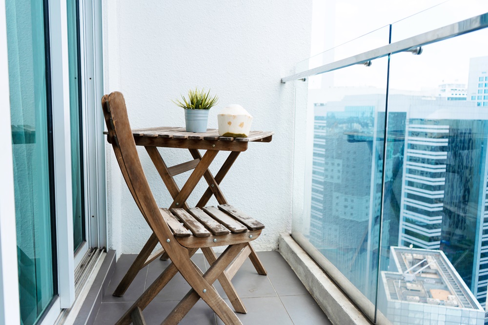 Foldable furniture in Balcony