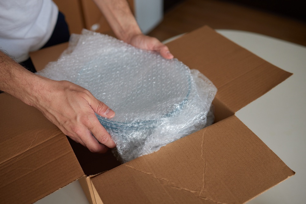 Use Bubble Wrap for Padding while Moving