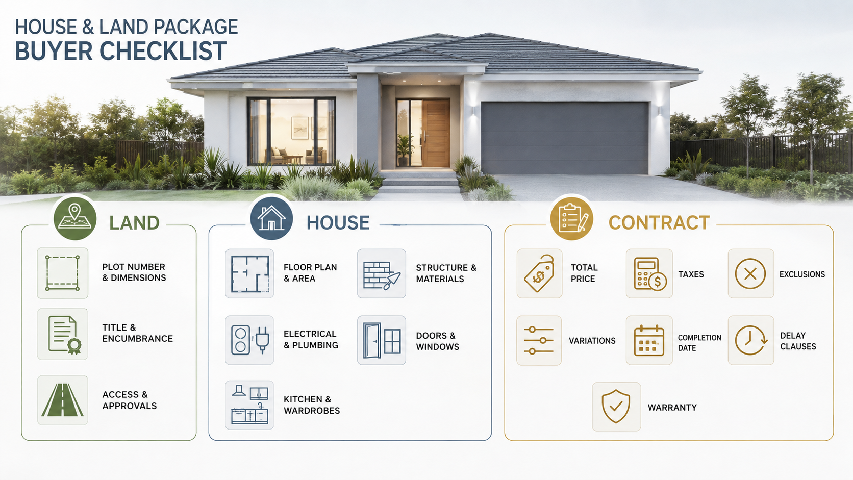 15 Point House & Land Buyer Checklist