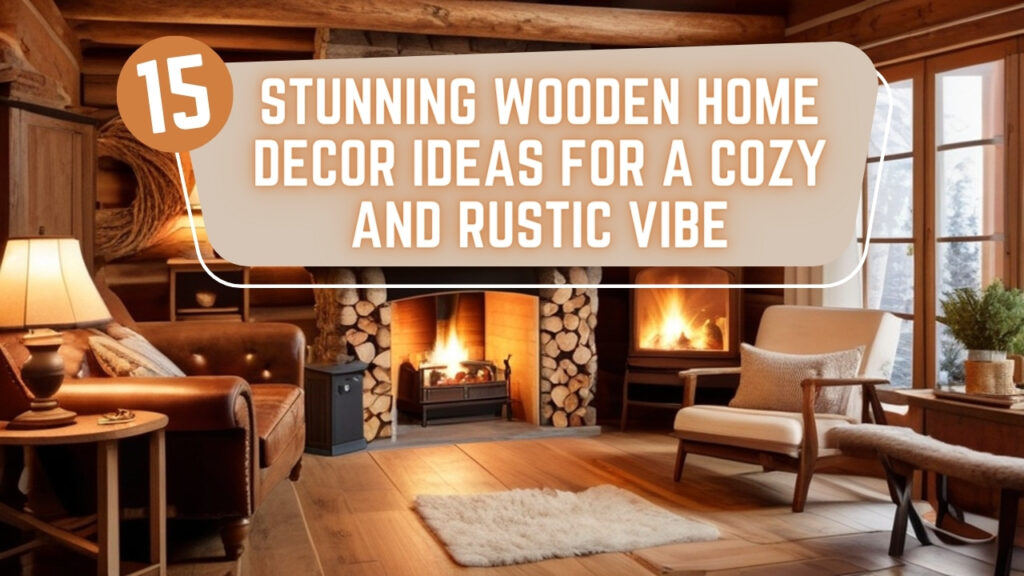 15 Stunning Wooden Home Décor Ideas for a cozy and rustic Vibe