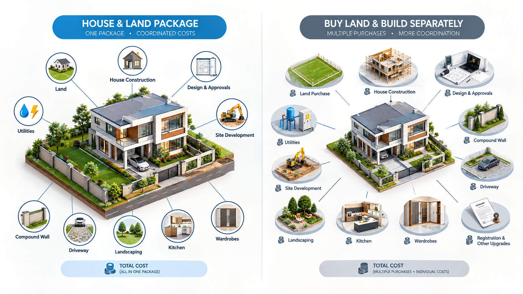 Complete Cost Comparison of House & Land Package