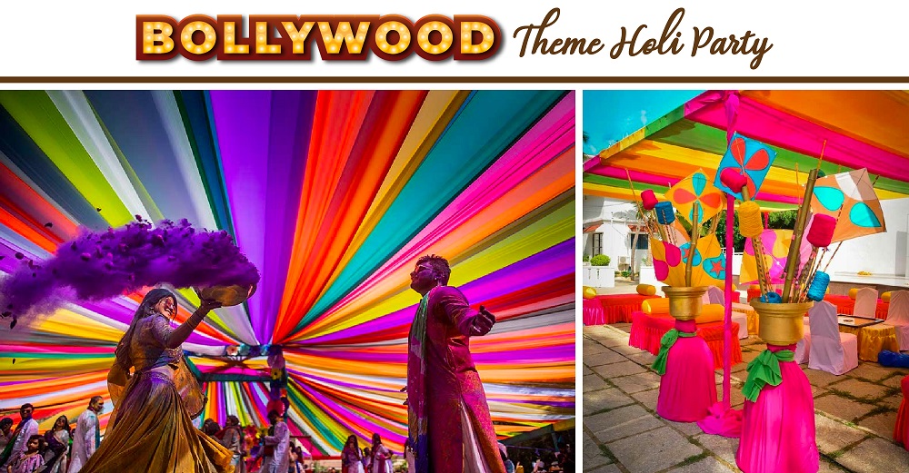 Bollywood theme Decoration for Holi Party