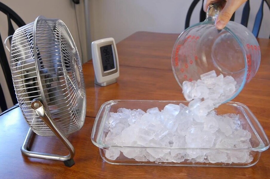 Create an ice fan