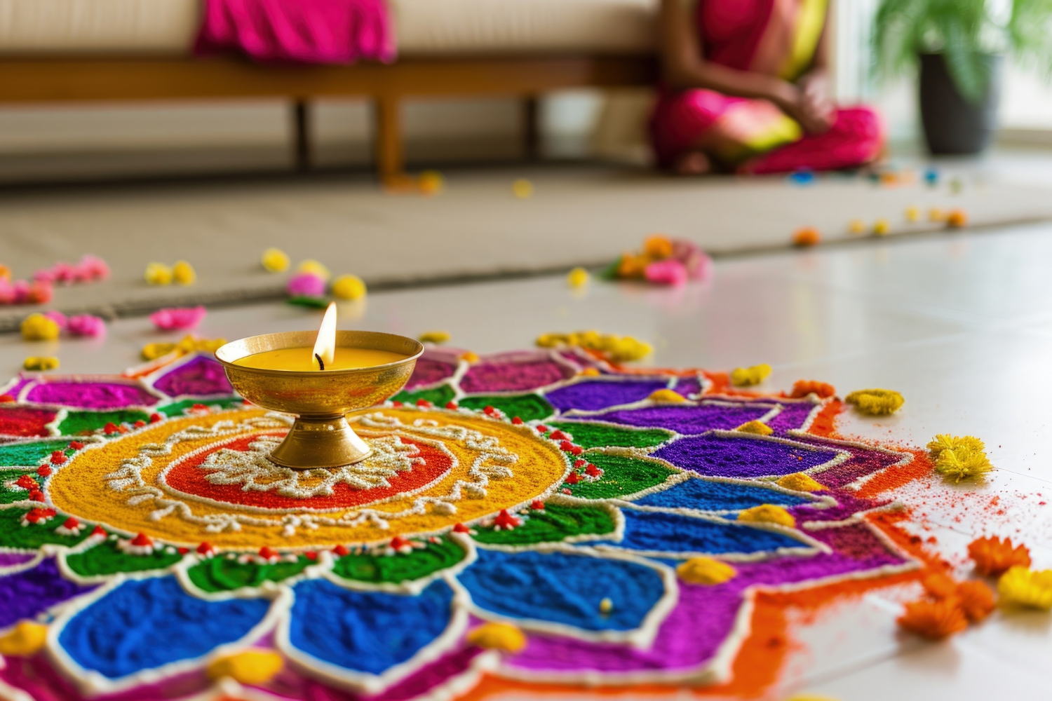 Decorate Your Home Entrance with Rangoli
