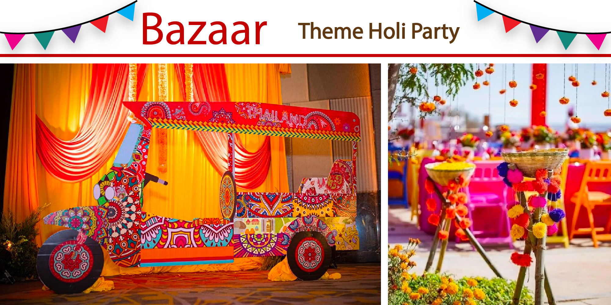 Holi Bazaar Theme for Holi Party